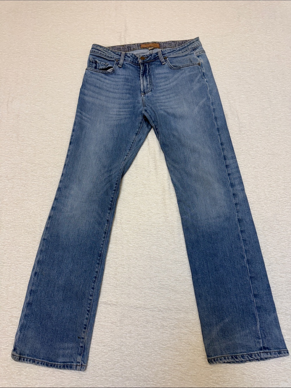 PAIGE Men’s Light Blue Doheny  Straight Leg Jeans